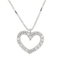 Collana Fanton Gioielli Donna COLLANE ORO in Oro bianco Zirconia FO45029779 - FO45029779